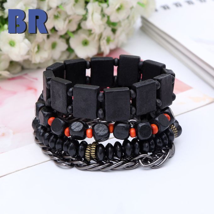 5-piece Men's Watch And Bracelet Set,Watch Series,Paired With Necklace And Ring